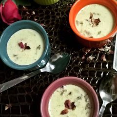 A picture of Baked Gulkand Flavoured Mishti Doi.