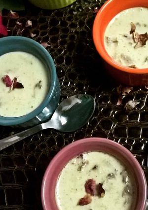 A picture of Baked Gulkand Flavoured Mishti Doi.