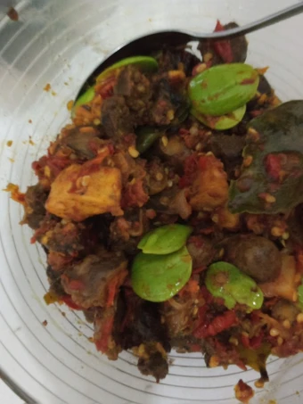 Langkah Mudah untuk Membuat Resep Sambal ati ampela,kentang&amp;pete😋 yang Lezat Sekali Anti Ribet, Mantap Sekali