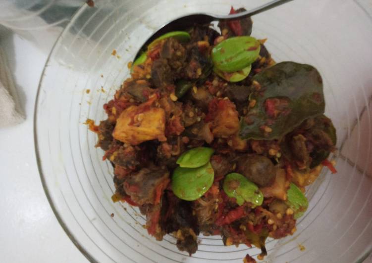 Resep Sambal ati ampela,kentang&amp;pete😋, Sempurna