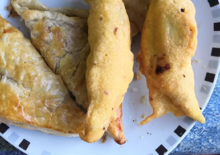 Easiest Way to Make Super Quick Homemade Green chilli Pakora and paties