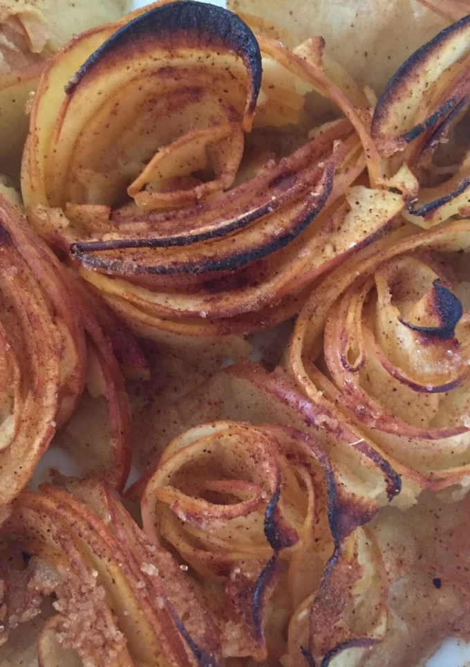Una foto de Flores de manzana al horno