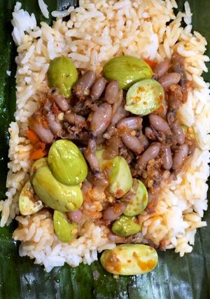 Foto resep Nasi Cumi Bakar Pete