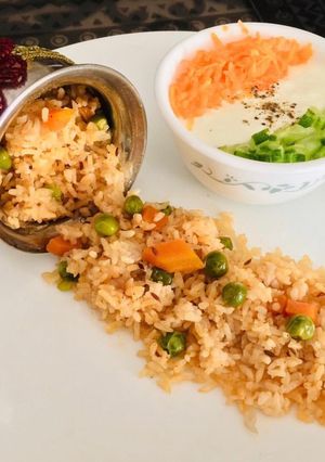 A picture of Green peas pulao.