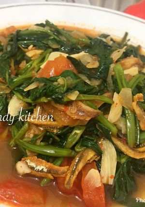Foto resep Tumis kangkung balado teri