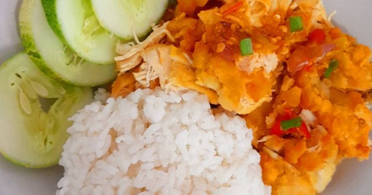 Resep Ayam Geprek Tepung Sajiku yang Enak dan Mudah Dibuat