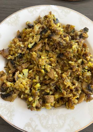 صورة لوصفة حمسة الزهرة(القرنبيط) والفطر