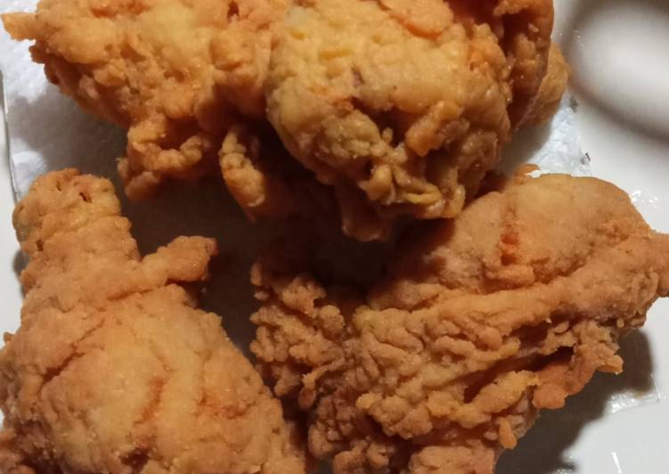 Cara Gampang Membuat Ayam goreng crispy Anti Gagal