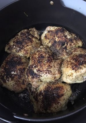 A picture of Lemon pepper chicken (pressure cooker and air fryer).