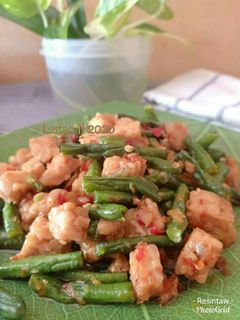 Foto resep Oseng Kacang panjang sambal bawang