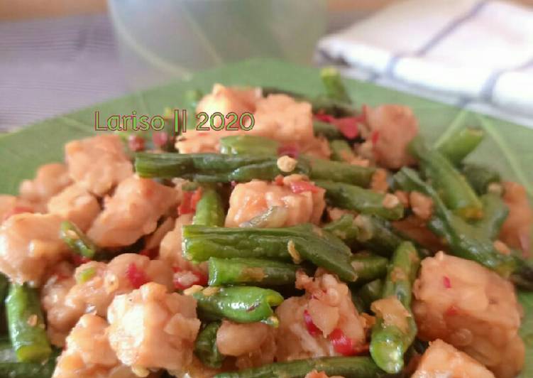 Recipe: Yummy Oseng Kacang panjang sambal bawang