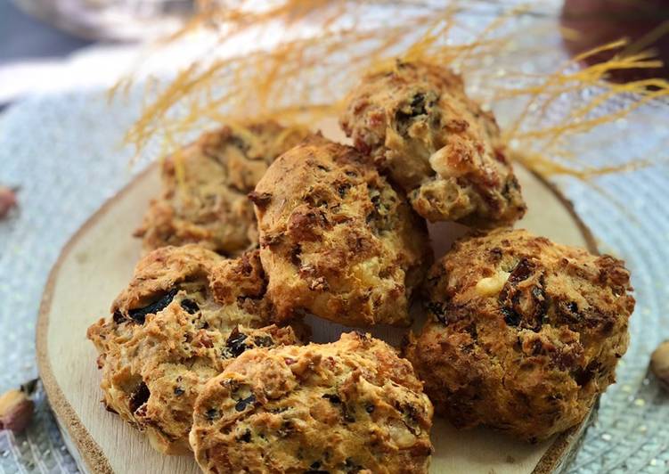 Cookies salĂ©s pruneaux & bacon đ„