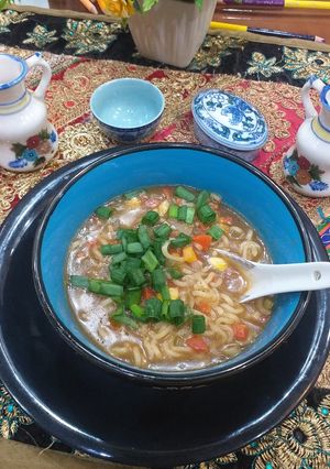A picture of Noodle soup.