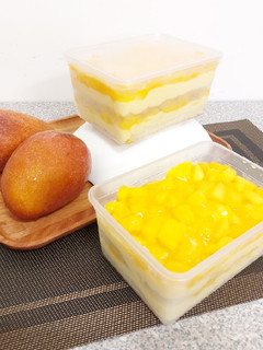 芒果卡士達盒子蛋糕 的食譜成品照片