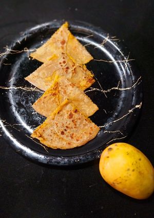 A picture of Mango puran poli.