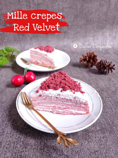 Foto resep Mille Crepes Red Velvet