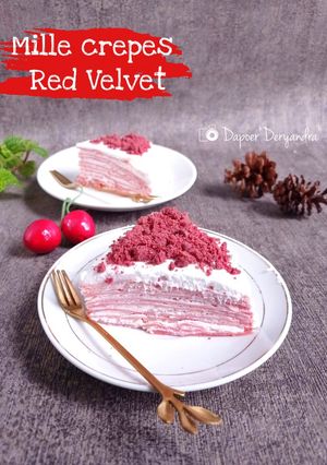 Foto resep Mille Crepes Red Velvet