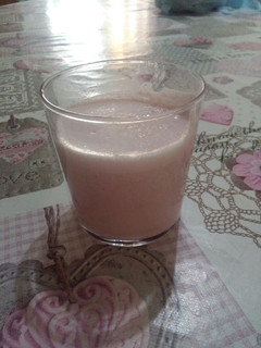 Una foto de Batido de fresas