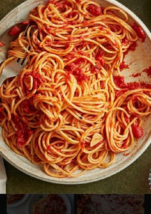 A picture of Spaghetti recipe 😋.