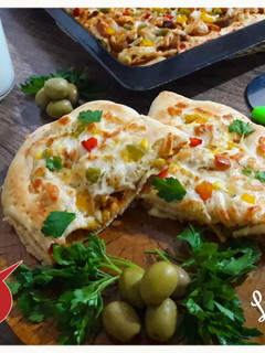 عکسی از دستور پیتزا کالزونه
