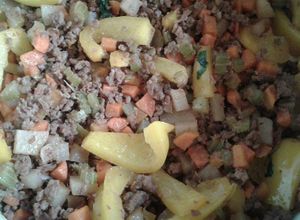 Una foto de Carne molida con veggies