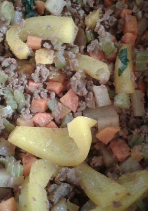 Una foto de Carne molida con veggies