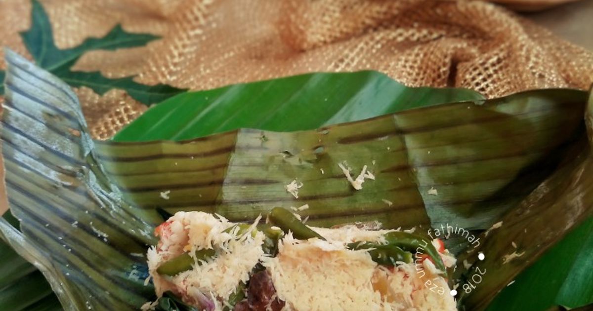 Bothok Teri Pepaya Jepang (masakan rumah sederhana)