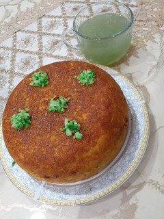 عکسی از دستور ته چین مرغ ریش ریش