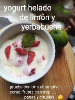 Una foto de Yogurt helado