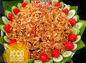 Foto resep Mie goreng ulang tahun