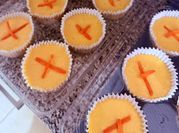Una foto de postre de mango