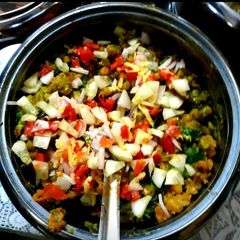 A picture of Matar Chaat.