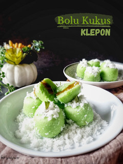 Foto resep Bolu Kukus Klepon (Pandan Steamed Cake)