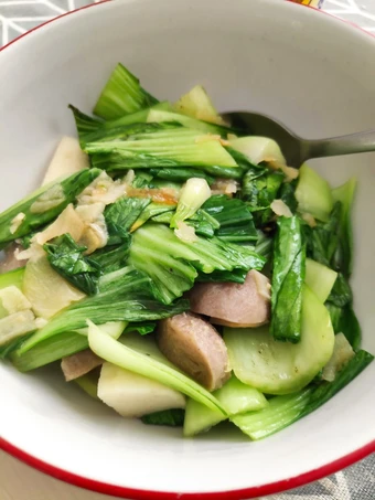 Langkah Mudah untuk Membuat Resep Pakcoy cah bakso *super simple cook Anti Ribet, Mantap