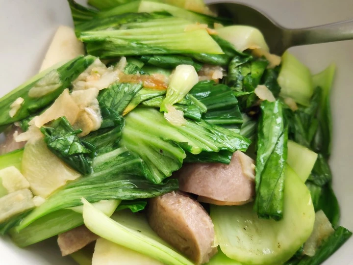 Langkah Mudah untuk Membuat Resep Pakcoy cah bakso *super simple cook Anti Ribet, Mantap