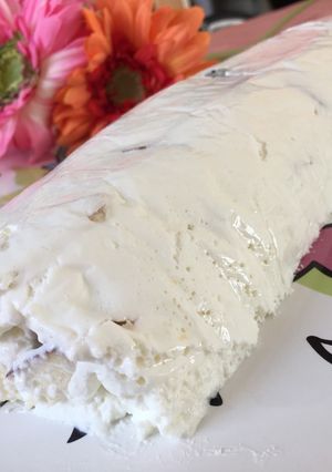 Túrós-gyümölcsös desszert recept fotója