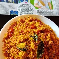 A picture of Jowar pops flour upma.