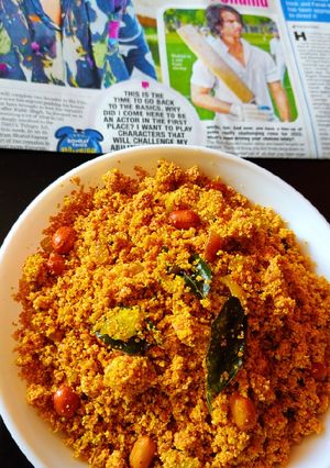 A picture of Jowar pops flour upma.
