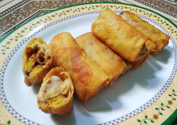 Pisang Coklat Gulung