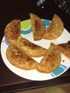 Una foto de Empanadillas de bacon, queso y champiñón