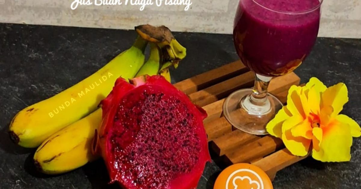 Jus Buah Naga Pisang