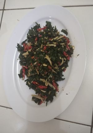 Foto resep Tumis Daun singkong Teri