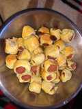 Rollitos de salchicha (horneados)