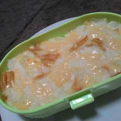 A picture of Puding Roti Tawar (MPASI 8 bulan).