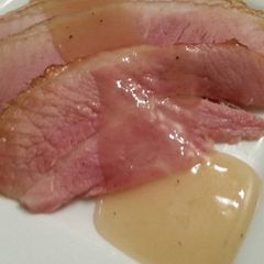 A picture of Cider Roasted Ham w/ Reduction Gravy.