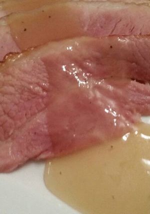 A picture of Cider Roasted Ham w/ Reduction Gravy.