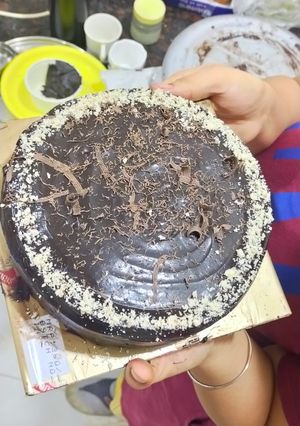 A picture of Chocolate truffle cake.