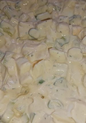 Zöldséges tojássaláta recept fotója