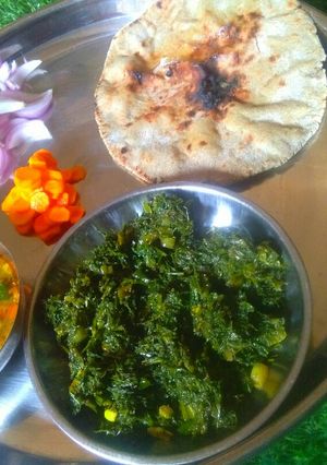 સુવા ની ભાજી લસણ નુ શાક (Suva Bhaji Lasan Shak Recipe In Gujarati) રેસીપી મુખ્ય ફોટો