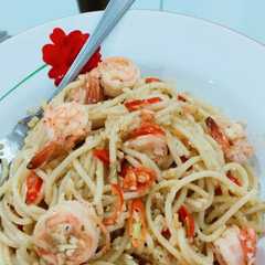 A picture of Pasta Garlic Prawn.